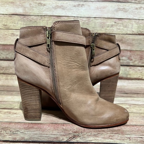 Coach Brown Leather Ankle Booties - Picture 2 of 8
